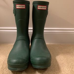 Forest Green Short Matte Hunter Boots